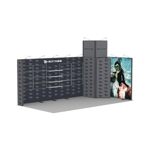 10x20ft Triển Lãm Đứng Modular nhôm 3x6 triển lãm thương mại gian hàng với lưu trữ phòng nhiều triển lãm thương mại Thiết bị hiển thị quần áo - Product Image 1