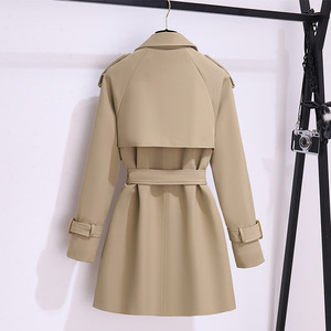 Printemps et automne nouveau Style britannique <span class=keywords><strong>kaki</strong></span> coréen <span class=keywords><strong>Trench</strong></span>-coat <span class=keywords><strong>Femme</strong></span> vestes Vintage femmes Style <span class=keywords><strong>court</strong></span> <span class=keywords><strong>Trench</strong></span>-Coat pour <span class=keywords><strong>Femme</strong></span> - Product Image 4