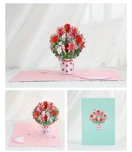 Flower 3D Pop up Birthday & Mother's Day <b>Cards</b> Eco-Friendly Recyclable <b>Paper</b> Get Well Gifts for Women - Product Image 4
