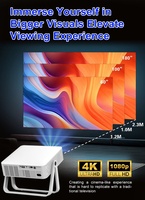 2025 Popular portátil Home Video Pocketable Mini HD 720P Smartphone Game Proyector con soporte