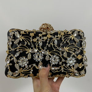 Pochette Sac de Soirée pour Femme Ornée de Strass, Sac à Main de Luxe pour <span class=keywords><strong>Mariage</strong></span>, Bourse de Dîner Tendance, Sacs Uniques - Product Image 2