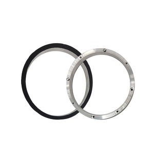 Universal Solid Aluminum <b>Speaker</b> Gasket 6.5 Inch <b>Waterproof</b> Adapter For Car Audio Upgrades Silver Color Pair - Product Image 1