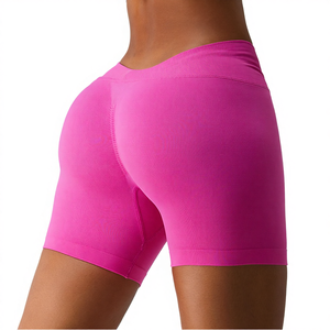 Leggings de yoga Lulu pour femmes, en polyamide et élasthanne de haute qualité, shorts de sport, taille plus, 220g, fermeture élastique à la taille, confortables pour le yoga - Product Image 4