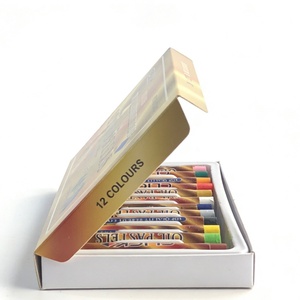 Ensemble de peinture artistique pour enfants, crayons de dessin multicolores très vendus, 12 couleurs non toxiques, pastel à l'huile pour la peinture des enfants - Product Image 4