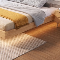 Meubles de chambre à coucher de ferme rustique moderne taille King & Queen stockage de lit en bois massif naturel nouveau design plate-forme en bois pour villa
