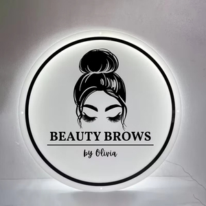 Letrero Comercial LED Acrílico Personalizado con Logotipo para Barbería, Salón de Uñas, Boutique, Bar, Oficina, Estudio, Letrero de Pared Interior y Exterior - Product Image 3
