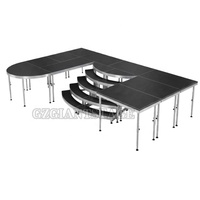Équipement de décoration de mariage, scène en aluminium, plateforme de scène, scène d'exposition, présentoir