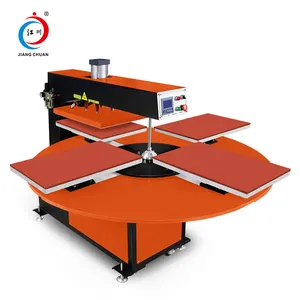 Pneumatic 4 stations multi-function standard high quality heat press sublimation machine