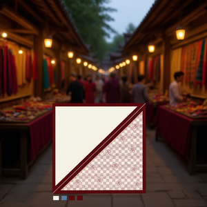 Écharpe triangulaire multifonctionnelle 60x135cm à motifs pour tenues ethniques - Product Image 2