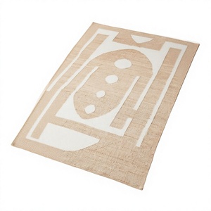 Wholesale Premium Jute <b>Rug</b> Eco-Friendly Geometric Home Bohemian Natural Fiber Handmade <b>Woven</b> Sustainable Durable Reversible - Product Image 1