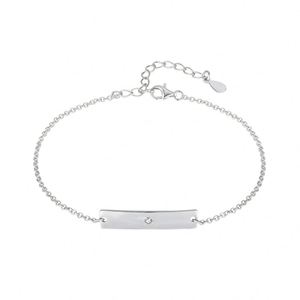 Dylam 18K Gold Plated Cubic Zirconia Solitaire Diamond <b>Bracelet</b> <b>Bridesmaid</b> <b>Bracelets</b> Tag <b>Bracelets</b> for Women - Product Image 1