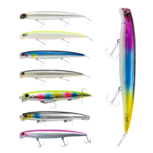 Señuelo duro Artificial con revestimiento láser de Material ABS al por mayor, señuelo duro 3D con ojos naturales, 8 colores, acción flotante, 130mm, 20G, señuelo Minnow para bajo - Product Image 2