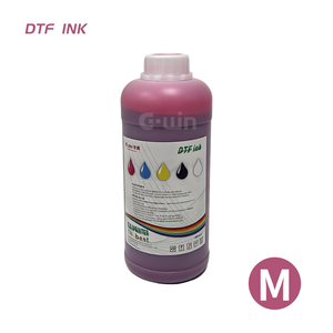 Consommables pour imprimantes : Kit d'encre DTF 1000 ml (CMYK et blanc) à base de colorants pour recharge de cartouches d'imprimante, compatible - Product Image 4