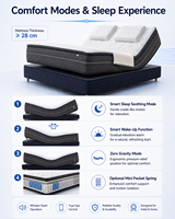 Tuya Smart WiFi Verstellbare Bettmatratze Elektrisches Smart-Sleep-System Massage-Heizmatratze Zero-Gravity Smart-Matratze