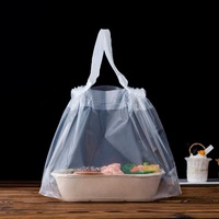 Sacs à cordon en plastique imprimés personnalisés pour les sushis à emporter interdictions de livraison de nourriture Restaurant japonais
