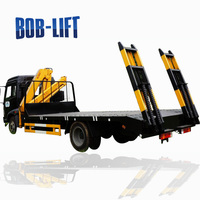 Nouveau BOBLIFT gra de camin con brazo plegable grue montée sur camion à flèche hydraulique 4 tonnes/5 tonnes grue mobile 4 tonnes