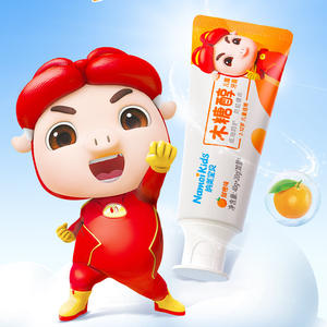 Dentifrice pour enfants Nami Baby Naimaibao Olaflu Probiotiques Xylitol Fluorure Personnage de dessin animé Saveur fruitée Anti-caries - Product Image 6