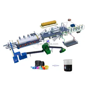 Hot business waste tire plastic pyrolysis machine fully continuous waste tyre to fuel oil recycling machine