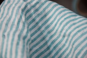 Tissu d'ameublement 100% lin tissé, teint en fil, à chevrons, rayé <span class=keywords><strong>4MM</strong></span>, respirant, pour canapés, chemises, robes, rideaux, filles - Product Image 2