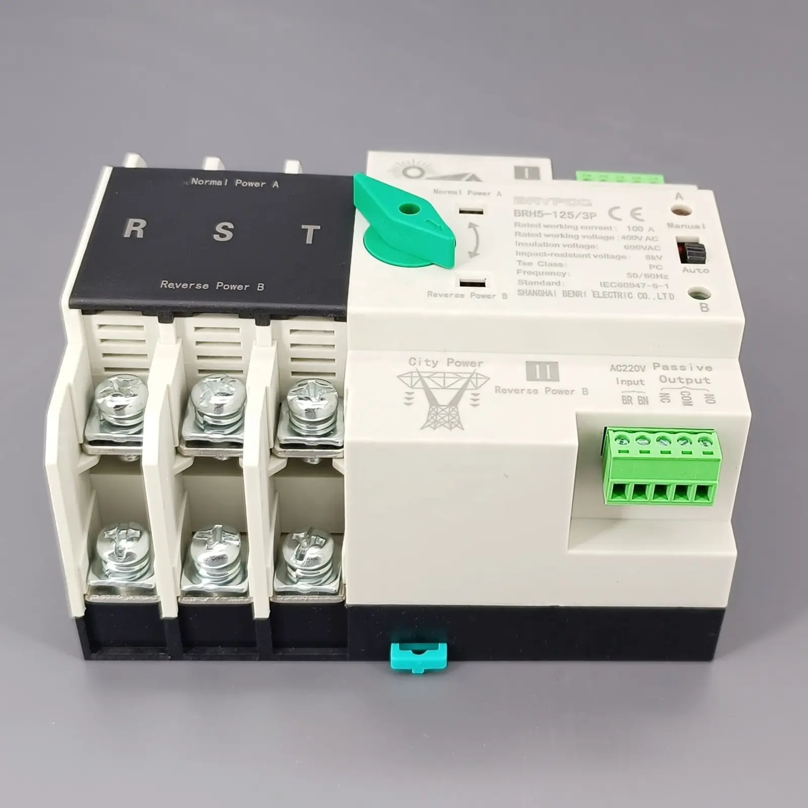 Brh5 125 3P 60Hz Automatische Transfer Switching Ats Automatische Transfer Switch