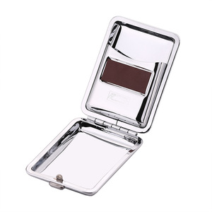 Boîte à allumettes multifonction en métal, petite boîte en métal noir pour café, boîte de rangement pour allumettes avec plateau à allumettes - Product Image 5