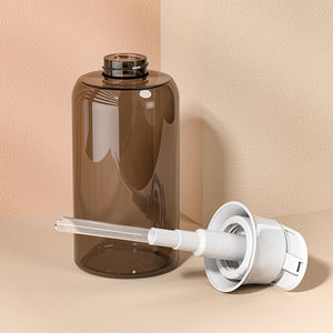 Saç kremi için özelleştirilebilir baskı boş 300Ml 500Ml yuvarlak losyon pompa şişesi plastik şampuan şişesi - Product Image 5