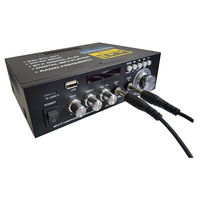Amplificateur de puissance stéréo HIFI Bluetooth 2 canaux AV20 20W+20W pour cinéma maison et voiture