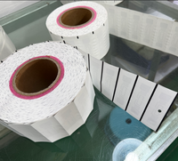 Étiquettes RFID UHF pour vêtements, en nylon et lin tissé, étiquettes cousues pour vêtements, étiquettes suspendues personnalisables, longue portée 860-960 MHz, étiquettes RFID