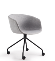 Chaise de salle de réunion avec structure métallique, chaise de conférence en PP, chaise de loisirs avec accoudoirs, chaise d'intérieur