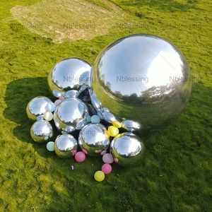 Multi-Color Inflatable Mirror Ball Sphere <b>Balloon</b> Events Wedding Party Decor PVC Waterproof Big Shiny Metallic Mirrior Ball Sphe - Product Image 2
