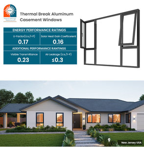 Ventanas de Aluminio de Diseño Simple con Triple Acristalamiento NFRC de Deezon USA, Ventanas y Puertas Modernas con Marco Ultra Delgado - Product Image 3