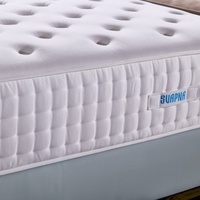 Matelas hybride de luxe 5 étoiles en mousse à mémoire de forme et ressorts ensachés, confortable, taille Queen et King, compressé