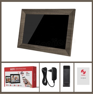 Frameo 10.1" Digital Picture Frame With Wood Grain Patterns 16GB <b>WiFi</b> Digital Photo Frame IPS Touch Screen Auto-Rotate Slideshow - Product Image 6