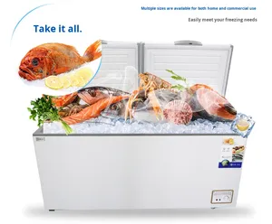 Congélateur horizontal commercial ultra <span class=keywords><strong>grand</strong></span> <span class=keywords><strong>volume</strong></span> pour supermarché et usage domestique, <span class=keywords><strong>armoire</strong></span> de conservation pour viande et poisson - Product Image 5
