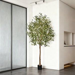 Arbre d'olivier artificiel 210 cm, durable, amovible, réaliste, de haute qualité, décor d'intérieur pour arbre de remise de diplôme - Product Image 6