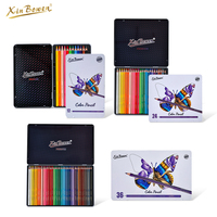 Xin Bowen 12/24/36 crayons de couleur avec mines HB de 4.0mm Base d'huile Dziwno aquarelle créative espace stylo recharges Pack de choix