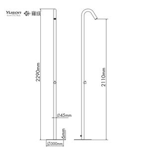 YUSON YS78661 personalizza anticorrosivo sts 316 doccia esterna doccia da giardino doccia esterna <span class=keywords><strong>per</strong></span> piscina - Product Image 2