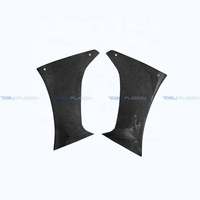 Pour Mitsubishi Evolution X EVO 10 CZ4A 2008-2016, en fibre de carbone, style large VRS V2, couvercle de garniture de conduit d'air du pare-chocs arrière