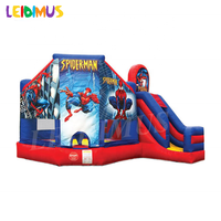 Gonflable Commercial Gonflable Bouncer moonwalk Spider-man Spider-Man Château Sautant Maison De Rebond Avec Toboggan À Vendre