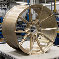 Rines de Aleación Maxtera Forged Custom Estilo EVO-2R para Autos de Pasajeros Porsche 911, BMW, Audi RS, AMG, Corvette, Camaro, Mustang, GT-R