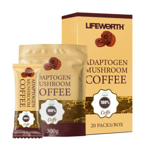 Lifeworth, зеленый кофе для похудения с ganoderma, здоровые органические грибы <span class=keywords><strong>Reishi</strong></span> Ganoderma Lucidum, растворимый кофе оптом - Product Image 3