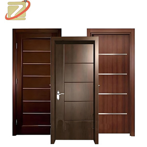 ZC Maßgefertigte Luxuriöse Moderne <span class=keywords><strong>Design</strong></span> Wasserdichte WPC-Holz-Innentür für Schlafzimmer, Büro und Wohnung - Product Image 4