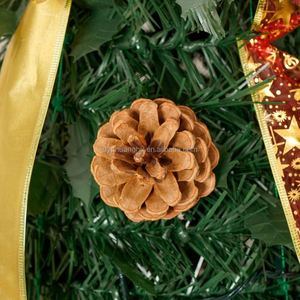 Árbol de Navidad de PVC con Luces LED de Alta Calidad, Diseño de Piñas, Lazos y Copos de Nieve para Decoraciones Festivas del Hogar - Product Image 4