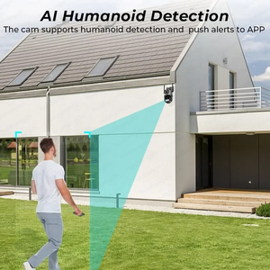 V380 3-Linsen 15MP Integrierte Beleuchtung Straßen-4G-SIM-Karten-Solarkamera Outdoor WLAN Kabellose PTZ IP CCTV Überwachungs-Sicherheitskameras - Product Image 5