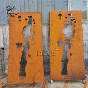 BLVE extérieur rue décoratif rouillé métal plaque Sculpture Corten acier évider lettre écran - Product Image 3