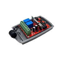 Module récepteur de télécommande pour porte de garage, 2 canaux, DC 12-24V, 433,92 MHz, 433 MHz, connexion d'alarme automatique