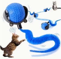 Nouveau jouet interactif intelligent pour chat en silicone de luxe avec mouvement automatique à 360° pour animaux fatigués