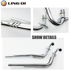 LINGQI RACING Pot d'échappement en alliage d'aluminium modifié pour motos tout-terrain compatible avec CRF50 XR50 CRF 50 Mini Pit <span class=keywords><strong>Bike</strong></span> - Product Image 5