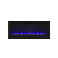 Cheminée électrique Luxstar de haute qualité, 42 pouces, 13 couleurs LED, 1500W, encastrable, murale, moderne, pour hôtel