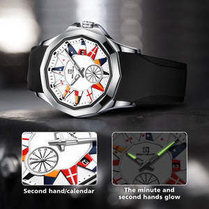 <span class=keywords><strong>Reloj</strong></span> Deportivo <span class=keywords><strong>BEN</strong></span> NEVIS para Hombre, Correa de Silicona, Personalizable con Logotipo, Resistente al Agua, Casual y a la Moda - Product Image 3